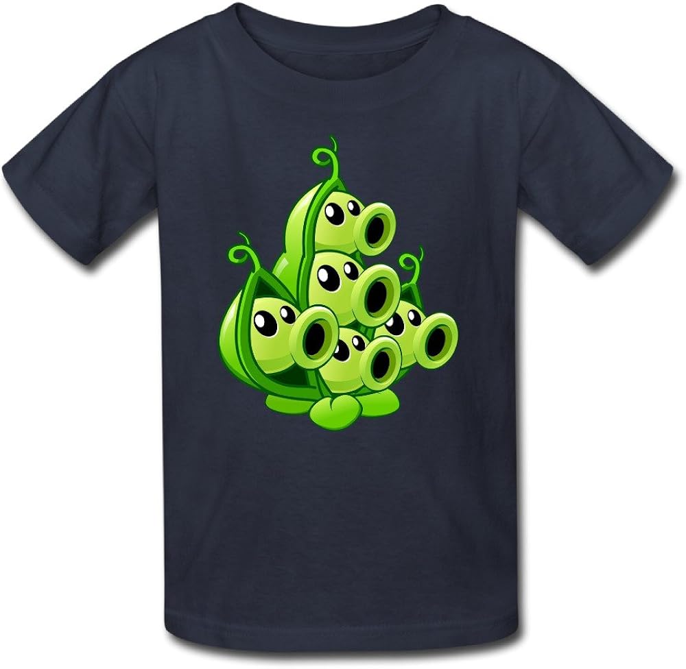 WOOBE Teen Plants Vs Zombies T Shirts For Boys / Girls