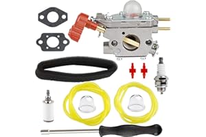 Hettluo 753-06288 Carburetor for Troy Bilt TB35EC TB2040XP TB2044XP TB2MB TB430 TB225 25CC Craftsman MTD Leaf Blower Trimmer Engine with Fuel Line Adjustment Tool