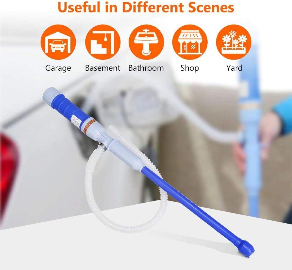 Noeler Battery Powered Fuel and Liquid Transfer Pump Multi-Purpose Hand Fuel Pump Siphon Pump Transfer Pump for Fuel Gas Oil Gasoline Water: Automotive