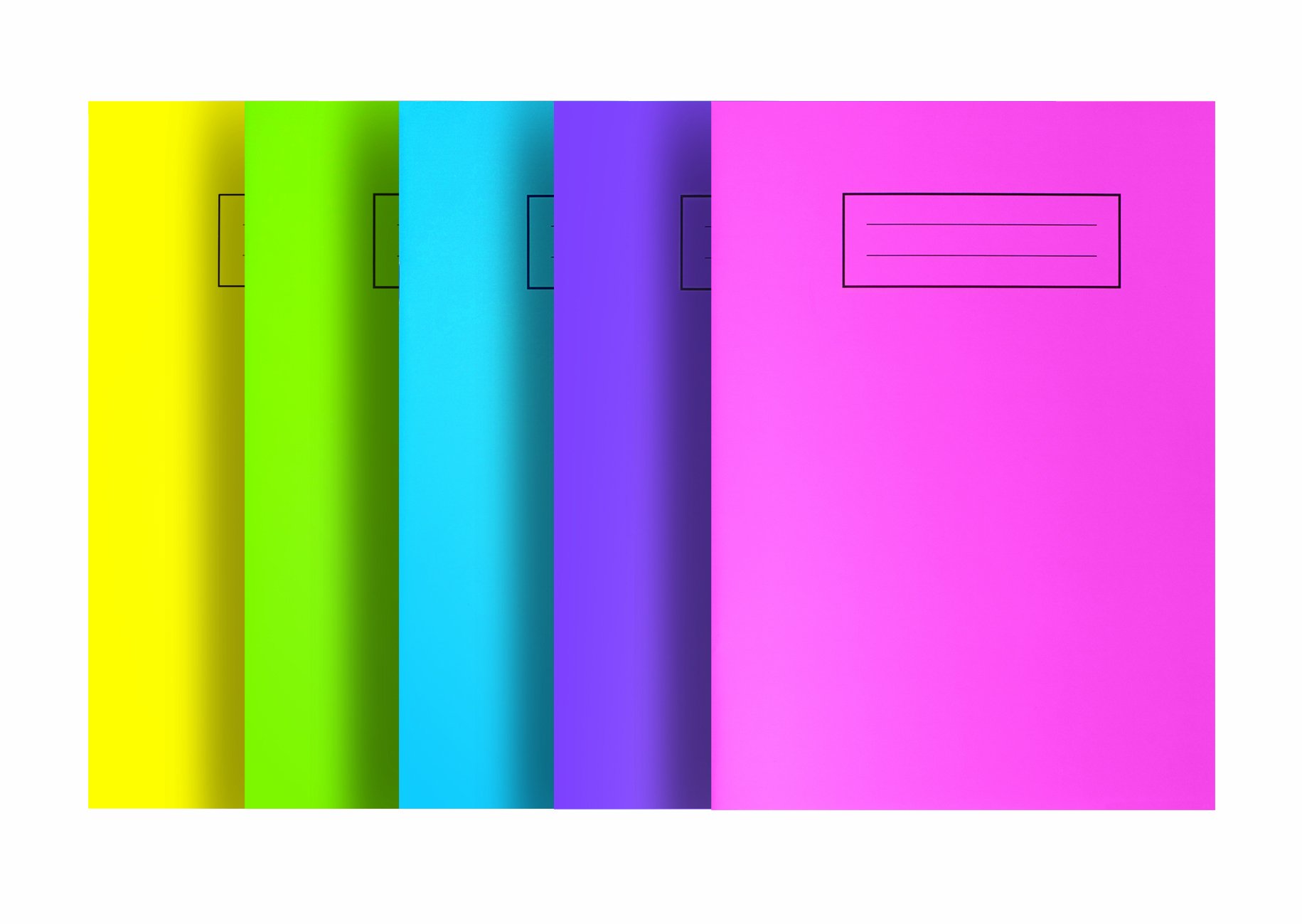Silvine NBA5BT A5 Bright Exercise Notebook - Assorted Colours (Pack of 20)