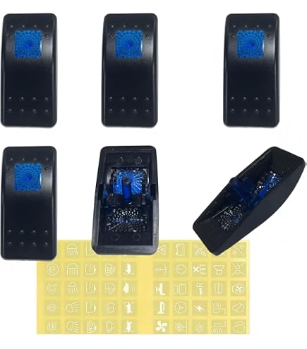 Carling Switch Lens Caps 6 Pack Boat Rocker Switch Cover With DIY ...