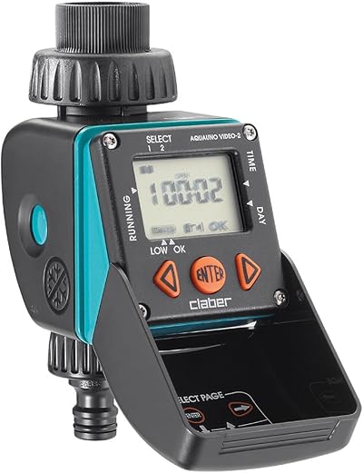 Claber Aquauno Video-2 One-Way Tap Programmer 2 Irrigations/Day