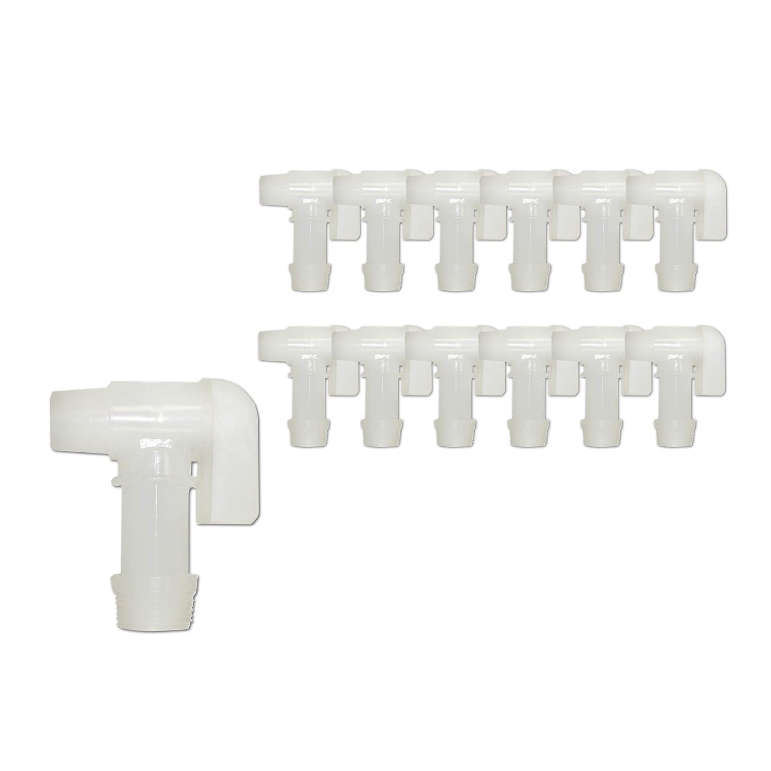 Plastic Drum Faucet for Threaded 3/4 Opening (Pack of 12) Faucets,Drum
