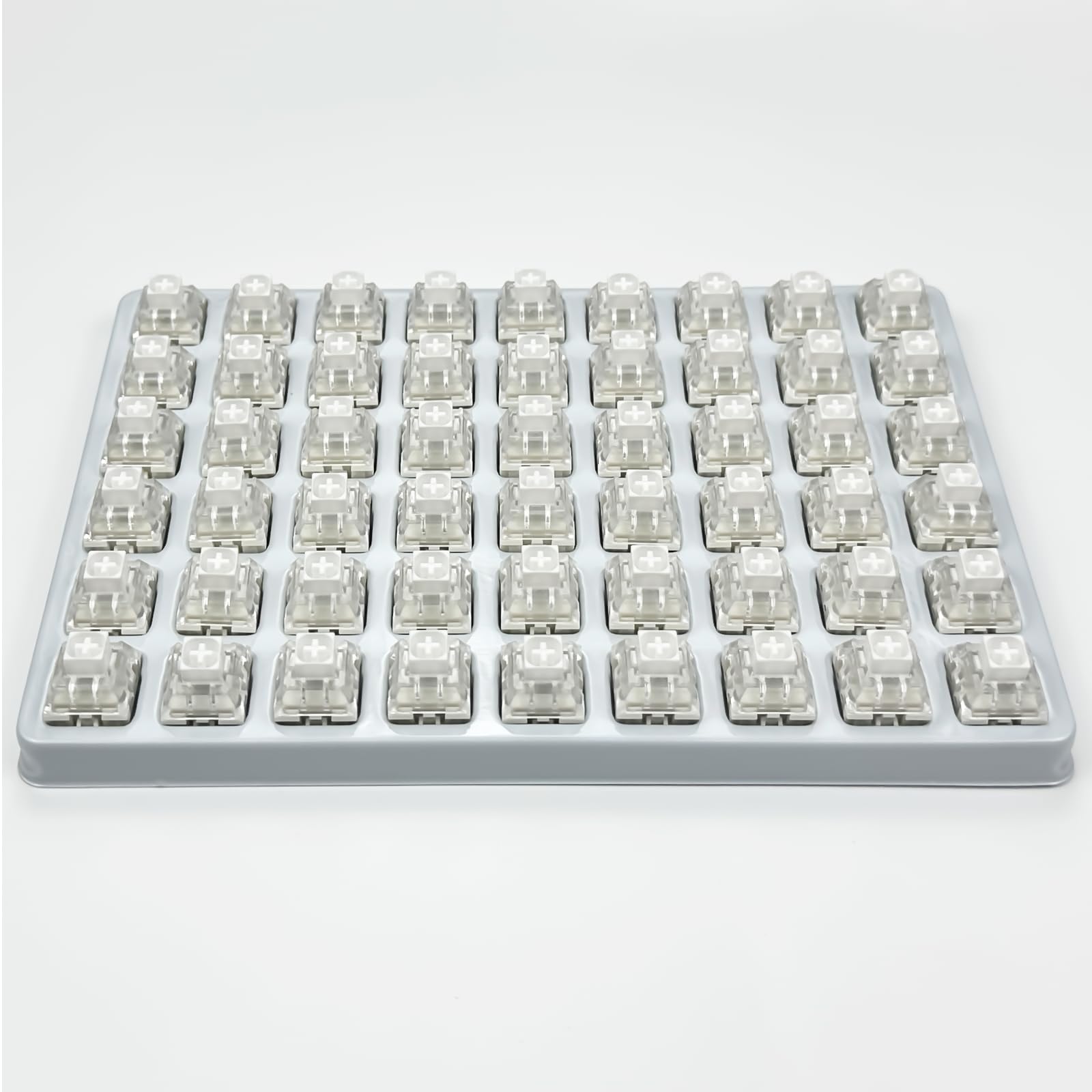 Kailh Box White Mechanical Keyboard Switches,3-Pin 45gf Clicky/Speed Typing/Gaming/Waterproof Switches(108Pcs,Kailh Box White)