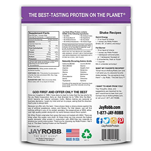 Jay Robb Whey Protein (Unflavored, 12 oz) - Thumbnail 3