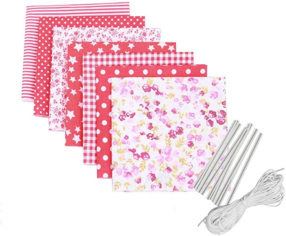 Doitsa DIY Homemade Mask Material Set Cotton Fabric Rope Elastic Band Nose Bridge Clip for Sewing