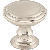 Top Knobs TK321BSN Chareau Collection 1-1/2" Reeded Knob, Brushed Satin Nickel