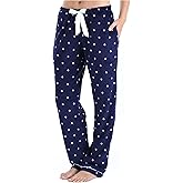 PajamaMania Women's Plush Fleece Pajama Pants with Pockets
