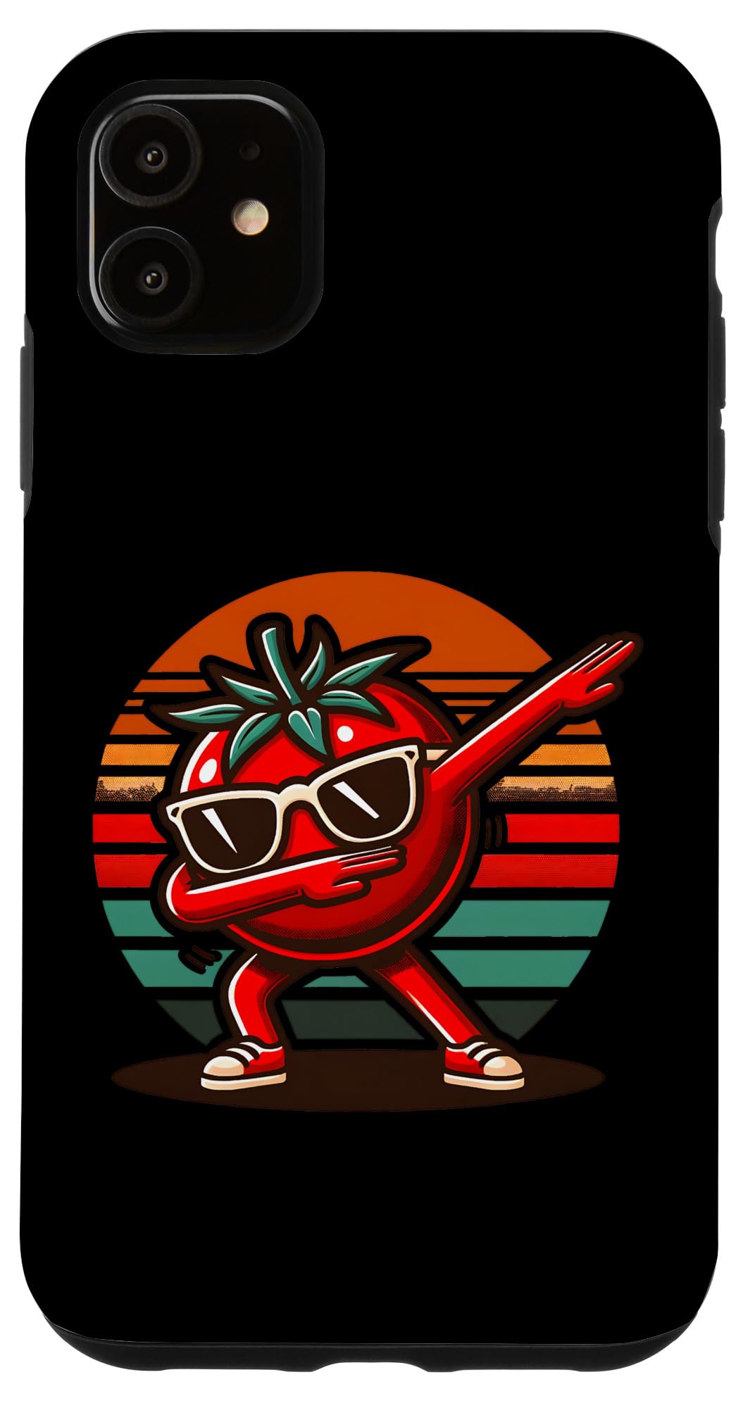 iPhone 11 Dab Tomato Dancing Dabbing Retro Fruit Case
