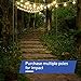 Outdoor String Lights Pole (1 x 8f) – Light Up Patio or Garden with LED Or Solar Hanging Bulbs - 3-Prong 8
