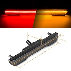 POPMOTORZ 4PCS Amber Smoked Lens Fender LED Side