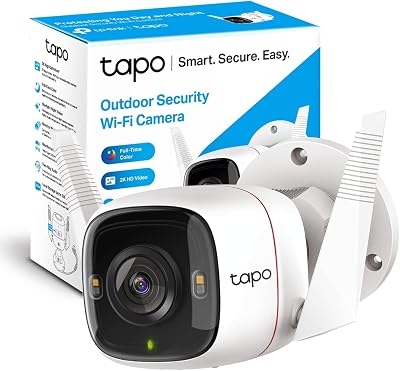 Tapo TP-Link 2K 4MP Outdoor Security Camera IP66 Weatherproof Night Vision