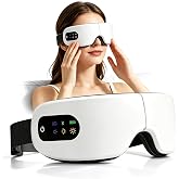 ZZR SEVEN Eye Massager, Eye Mask, Sleep Mask | 7 Heating Modes, Birthday Gifts for Women, Men, Mom and Dad, for Eye Relax, Migraine Relief, Improve Sleep, (White)