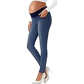 Oakgarden Women's Maternity Jeans Plus Size Skinny Stretchy Pregnancy Casual Denim Pants with Pockets