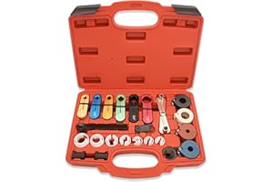 KELEN Fuel Line Disconnect Tool Set, 22pcs Master Quick Disconnect Tool Kit for Automotive AC Fuel Line and Transmission Oil Cooler Line, Includes Scissor Type Remover, Compatible with GM Ford Chevy Models