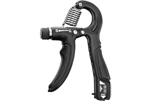 Longang Hand Grip Strengthener with Adjustable Resistance, Wrist Strengthener, Forearm Gripper, Hand Workout Squeezer, Grip strength Trainer, Hand Grip Exerciser for Men and Women