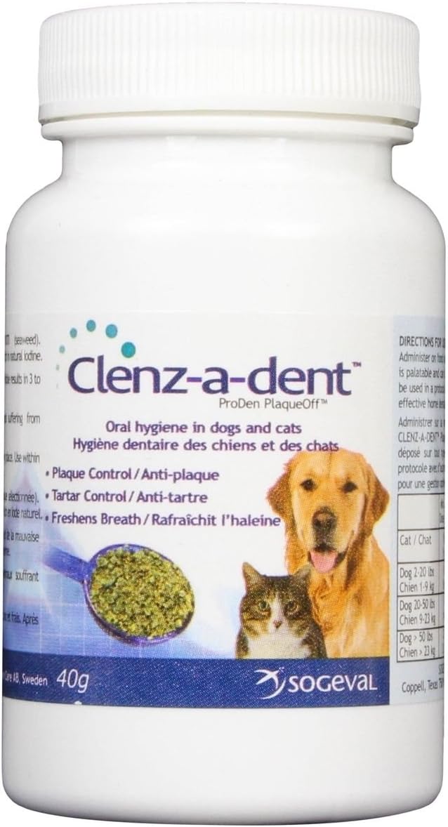 Clenzadent Food Additive PlaqueOff 40 g Pet Supplies