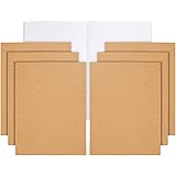6-Pack Large Blank Notebooks for Kids, Bulk Sketchbook Journals for Students, Office Supplies, 48 Pages/24 Sheets Each (8.5x1