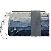 Crabby Gear Thin Minimalist Wallet - Adventure Series - Carry Cards, Cash, Phone, Keys - Securely Holds for Easy Access - Ultra Thin Front Pocket Wallet 4" x 2" (Mountain)