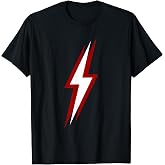 Triple Red and White Lightning Bolt T-Shirt
