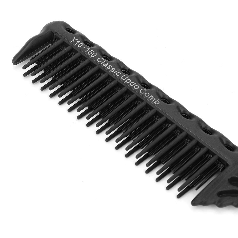 Teasing comb, 3 rows of tail comb for volume and style accuracy(Black)