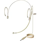 J K MIC-J 069 Earhook Headworn Headset Unidirectional Microphone - Standard 1/8" TRS Connector