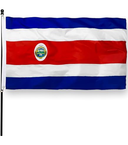Costa Rica Mini Banner / Double Sided Mini Costa Rica Car