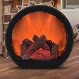Tumnea LED Fireplace Table Lamp Realistic Flame Effect Electric Lantern view 4