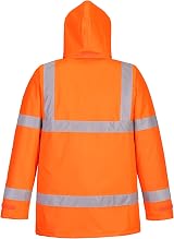 Portwest S460 Winter Hi Vis Hooded Jacket Orange Large view 3