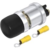 DaierTek Push Button Starter Switch 12V / 24V Waterproof Push Start Button 50A Heavy Duty Momentary Weatherproof for Horn Engine Car Truck Tractor Boat