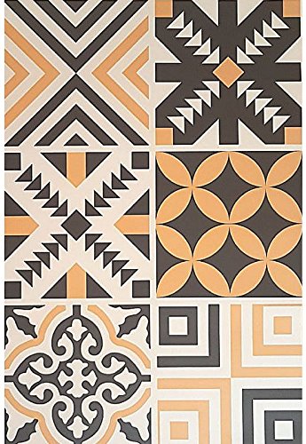 Papel De Parede adesivo lavavel Para Cozinha Azulejo Português Hidráulico 004