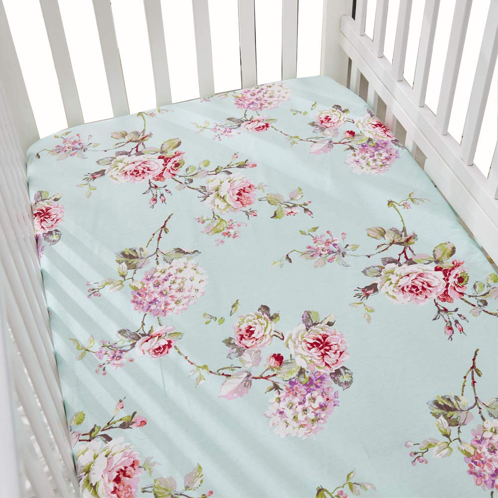 peony crib sheet