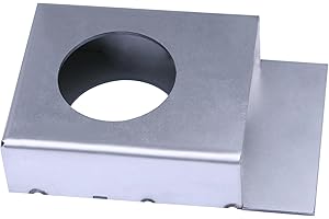Evecad Gate Lockbox, Single Hole Locking Tool, Weldable Steel 3 1/2" x 4 1/4" x 1 3/8" Unpainted