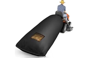 Keeswin Lawn Tractor Leaf Bag, Grass Catcher Bag, 78.7 x 51.1Inch, Large Capacity for Fast Leaf Collection, Mesh Vent Design,Upgraded Thickened Heavy Duty Material Fits for Most Riding Lawn Mowers