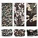 KALILY 6PCS Headband Bandana - Versatile Sports CAMO Headwear –Neck Gaiter, Headwrap, Balaclava for Camping, Cycling, Fishing