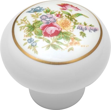 Amazon Co Jp ヒッコリーハードウェアp631 Bq 1 37で 英語コージーブーケキャビネットノブ ホーム キッチン