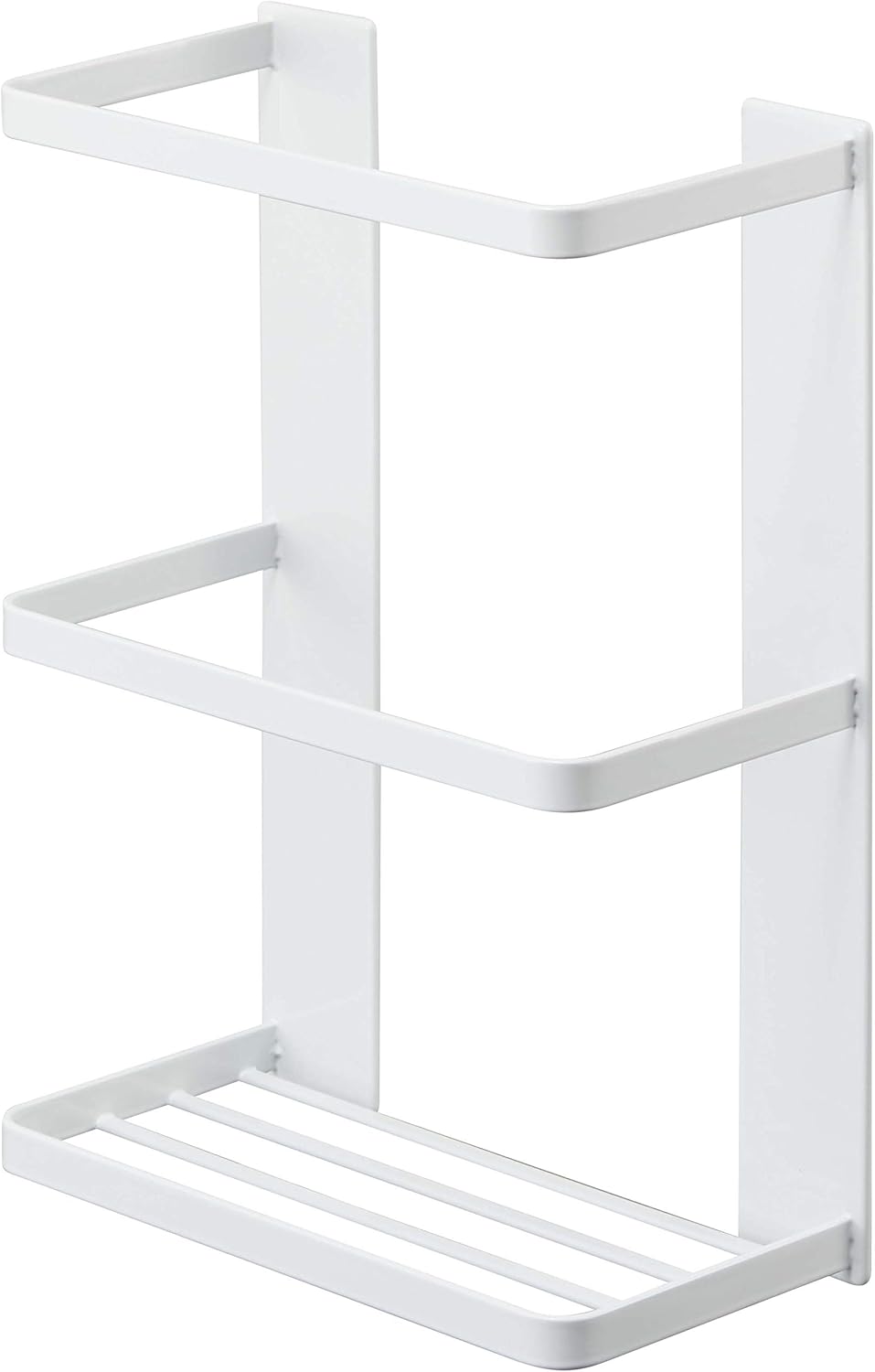 Amazon Co Jp 山崎実業 Yamazaki マグネットバスルーム折り畳み風呂蓋ホルダー ホワイト 約w25xd12 5xh34cm ミスト 水切れが良い シャッター式タイプも収納可 4862