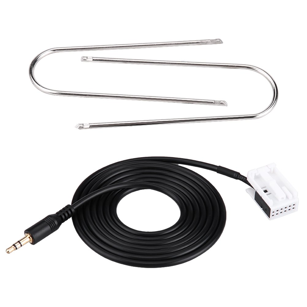 Car Audio AUX Cable, Car Audio AUX Cable Auxiliary Cable 149cm 3.5mm Jack Plug with Radio Removal Tools for Peugeo t 307 308 407 C2 C5 Citroe n RD4