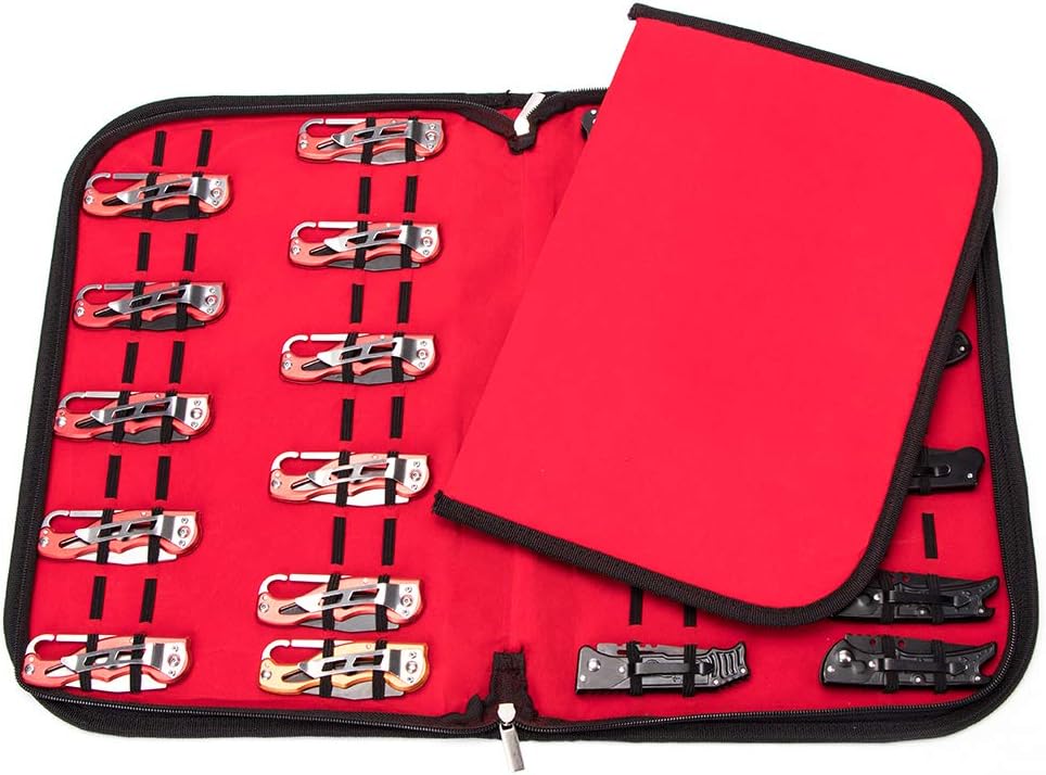 Knife Case, Pocket Knife Display Case, Chef Knife Bag, 40 Slots Small Folding Knife Case, Case Knife Sheath Case for Survival Pocket Knife, Butterfly, Outdoor, Kitchen, EDC Mini Knife: Kitchen & Dining