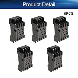 Heyiarbeit 5Pcs PYF14A 14-Pin DIN Rail Mounted