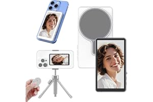 Phone Wireless Vlog Selfie Monitor Screen, Magnetic, Using Phone Rear Camera for Selfie Vlog Live Stream YouTube, Compatible 