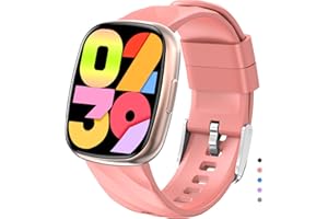 AYATAHA Smart Watch for Kids, Kids Fitness Tracker Watch for Boys Girls Ages 5-15, Activity Tracker, Heart Rate Sleep Monitor, IP67 Waterproof, Pedometer, Sport Modes, Puzzle Game, S60K Rose Gold