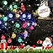 Icicle Solar String Lights Outdoor, 20ft 30 LED Solar Bubble Globe String Lights Fairy Lighting for Indoor/Outdoor, Patio, Lawn, Garden, Wedding, Party, Christmas Decorations (Multi-Color)