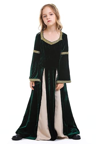 slim fit dress slacks Emerald Green Girls Renaissance Costume