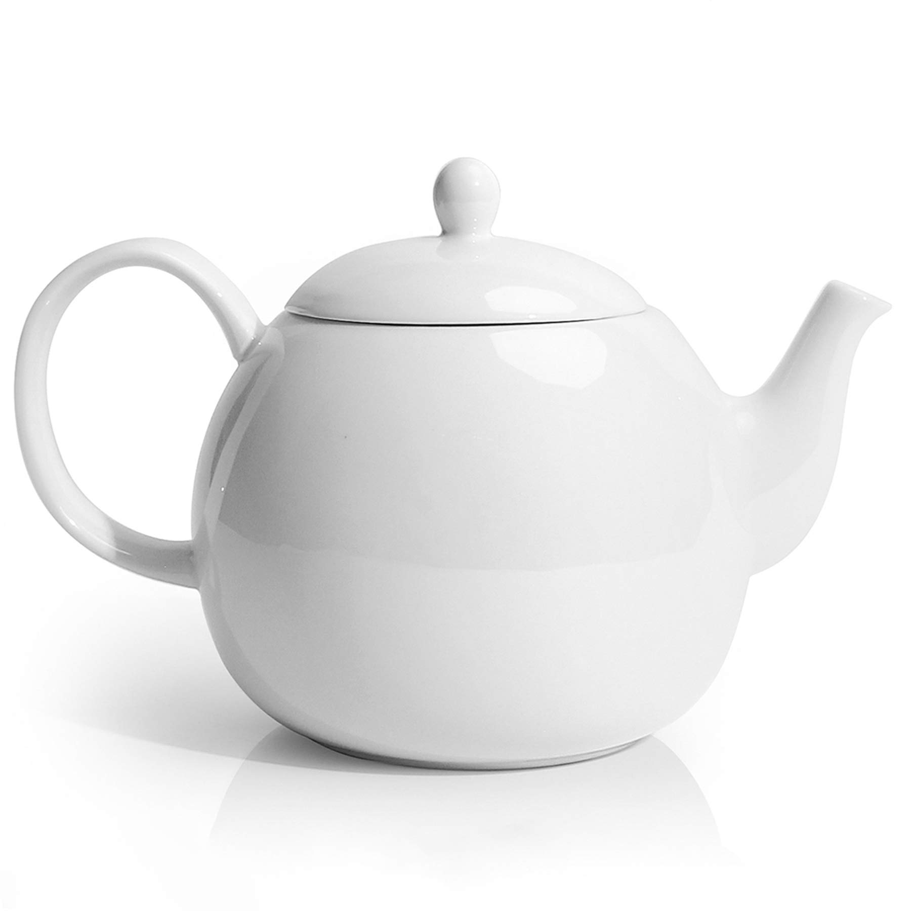 Photo 1 of ***BROKEN HANDLE***
Sweese Porcelain Teapot, 40 Ounce Tea Pot - Large Enough for 5 Cups, White