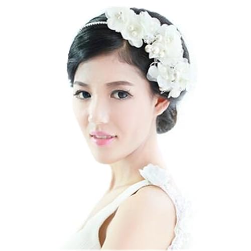 Amazon Com Wiipu Bridal Flower Hairbands Wedding Hair Accessories