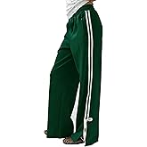 Jianzhixiao Women's Y2K Baggy Sweatpants Wide Leg Joggers Elastic Waist Striped Athletic Track Pants Lounge Casual Wear