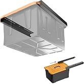 GLOBLED Overhead Garage Storage Rack Adjustable Width and Orientation | Aluminum Ceiling Garage Storage Bracket,Heavy Duty Ceiling Racks for Garages, Sheds, Storerooms Black powder Coated