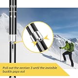 Glymnis Walking Poles 2 Pack Collapsible Poles Quick Lock 110-130cm view 6