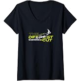 Womens Overwatch 2 The Deepest Cut Genji Icon Logo V-Neck T-Shirt